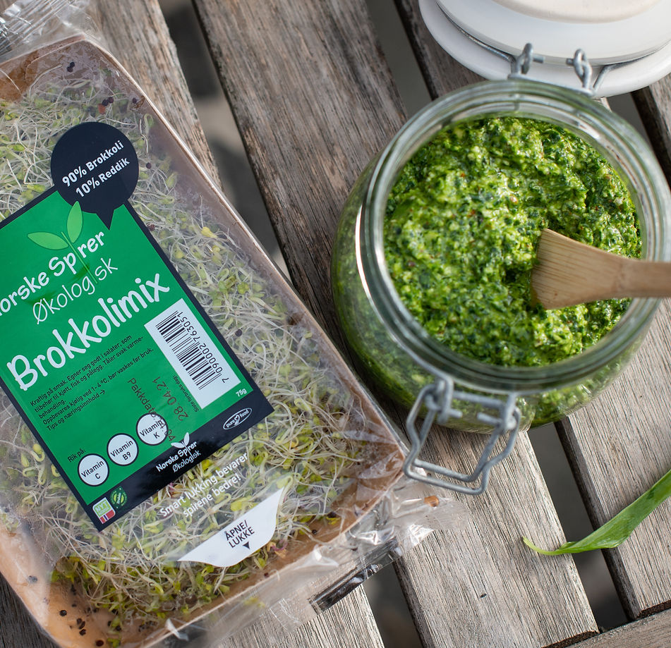 Brokkolispirer i skål