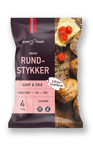 Pakning grove rundstykker