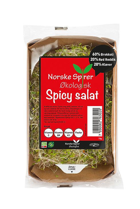 Pakning spicy salatmiks